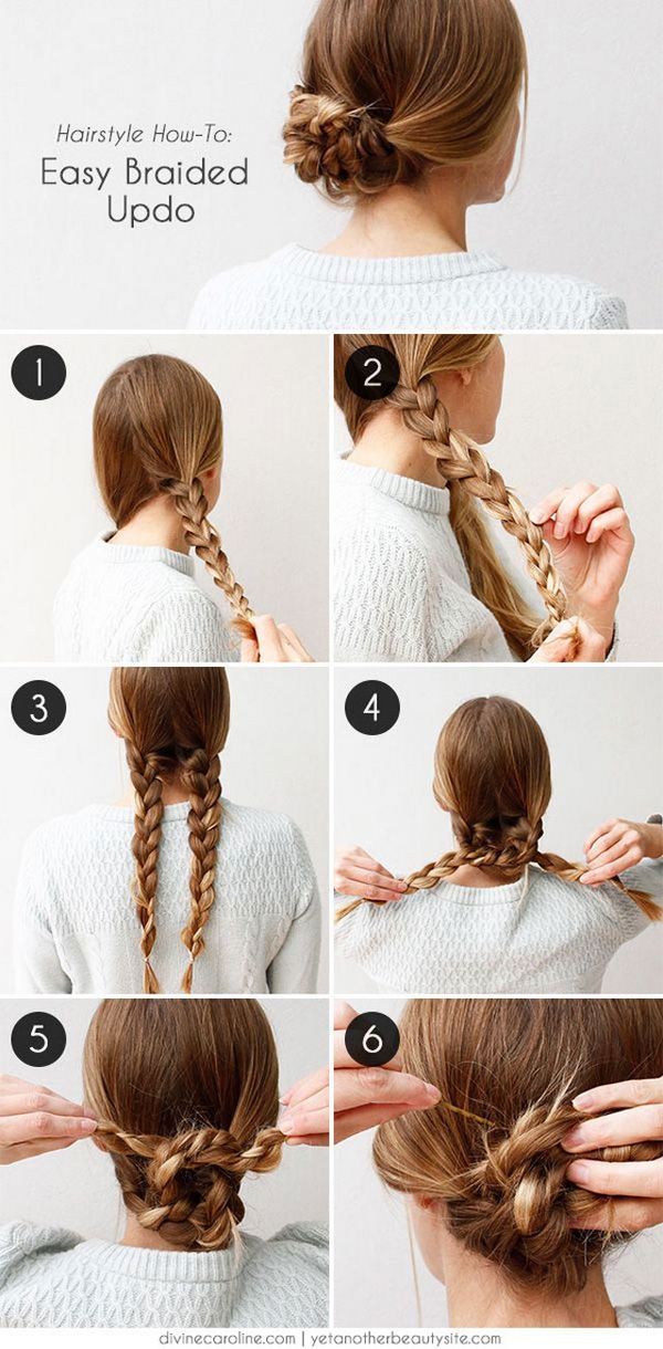 tuto chignon tresse